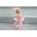 Pink Small Porcelain Doll Music Box Victorian For Girls Gift
